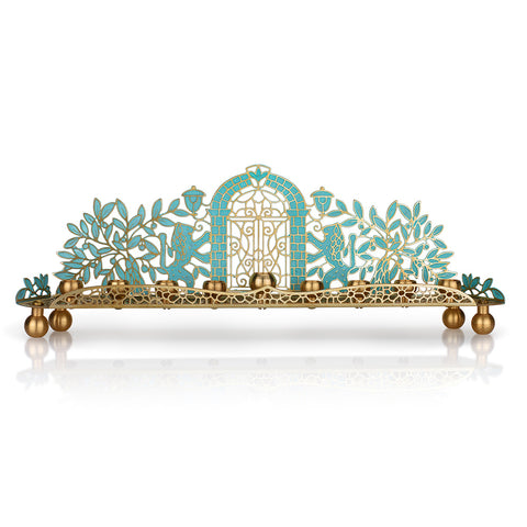 Menorah Jerusalem Green